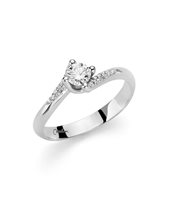 Anello Miluna Donna Solitario Di Diamanti in Oro bianco Diamante LID3297-024G7